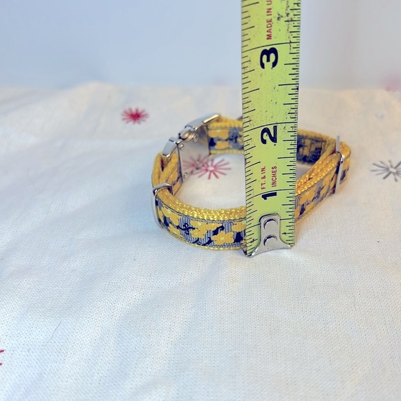 Small Dog Yellow Floral Collar - Picture 5 of 5